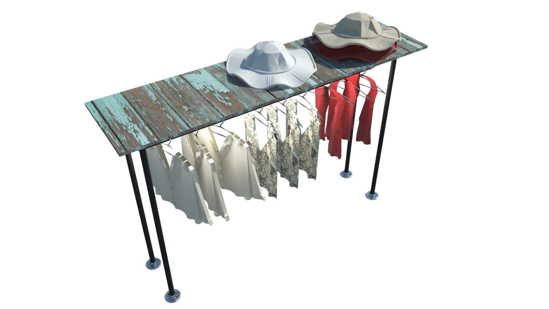 Fbx Clothing Store Rack