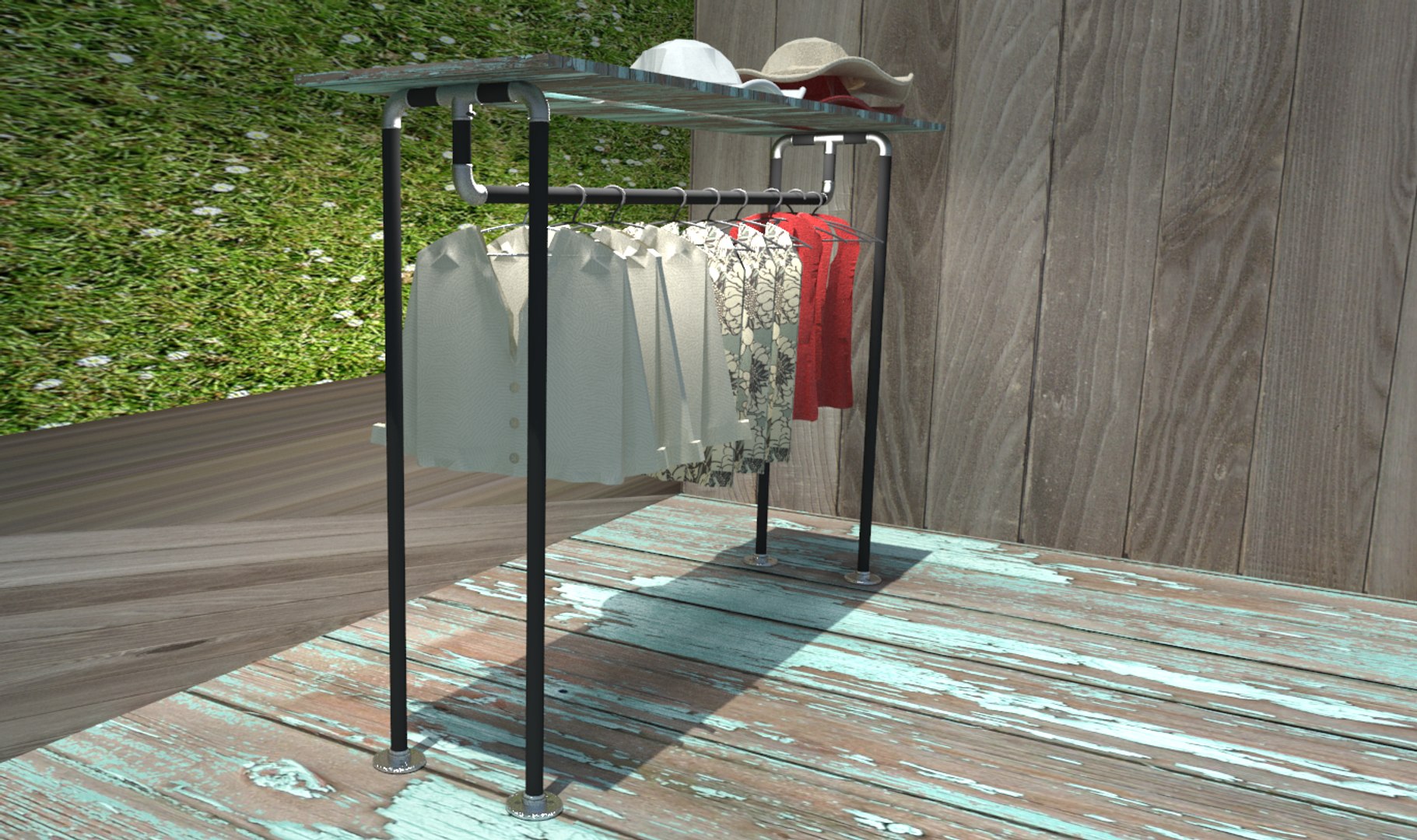 Fbx Clothing Store Rack