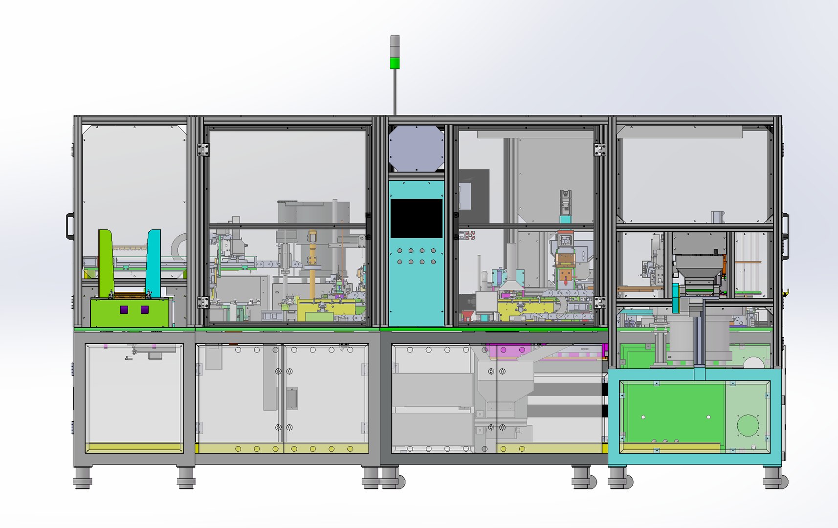 3D Tray curing automatic loading and unloading machine - TurboSquid 1947532