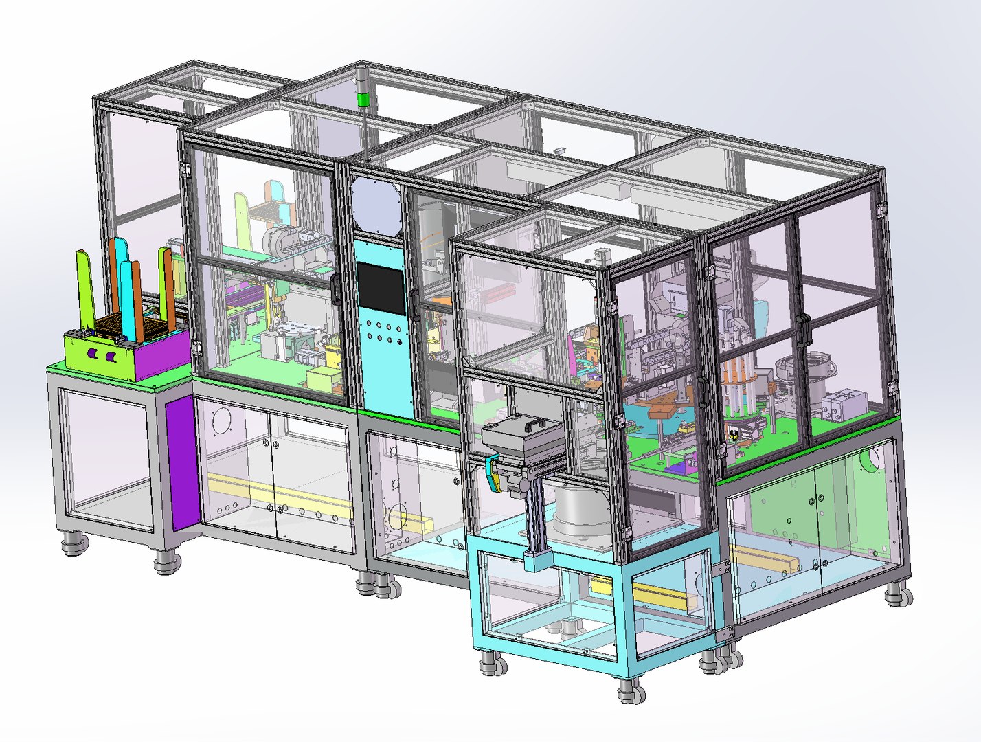 3D Tray curing automatic loading and unloading machine - TurboSquid 1947532