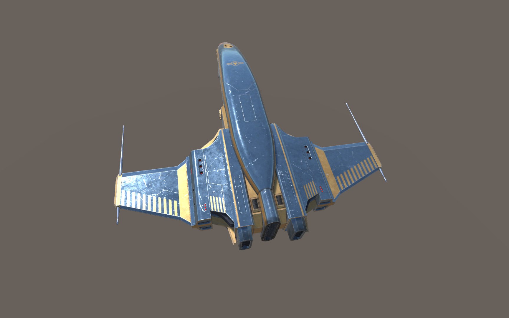 Spaceship Dagger Type 1 3D Model - TurboSquid 1299837
