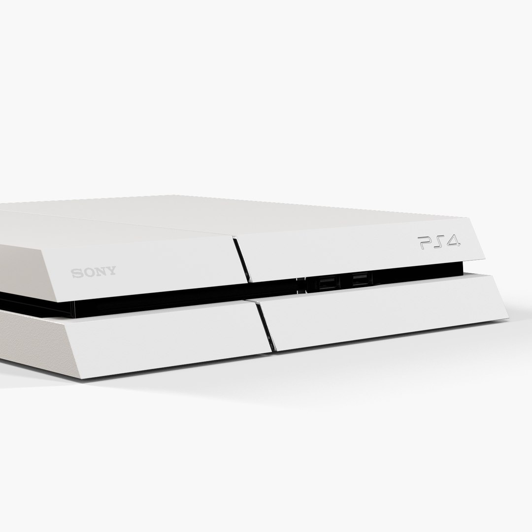 3d model sony playstation 4 console