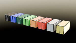 Cargo container 3D