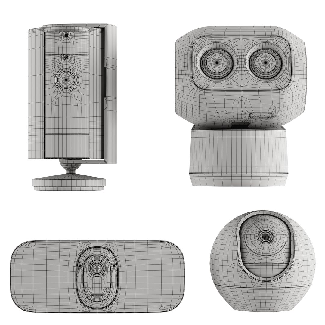 Security Camera Set 01 3D Model - TurboSquid 2244824