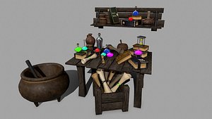 3D boiler set alchemy model