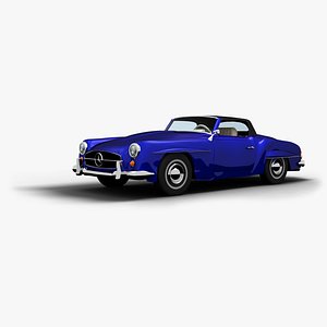 1962 mercedes benz 3d model