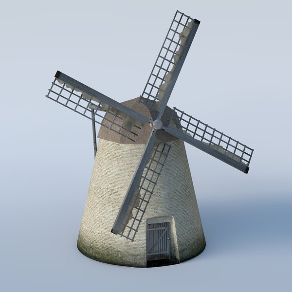 3D модель Базовая ветряная мельница - TurboSquid 1301489