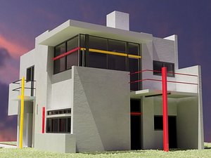 schroder house 3d model