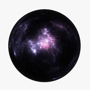 3D HDRI Panoramic Sky - 360 space nebula n3483 model
