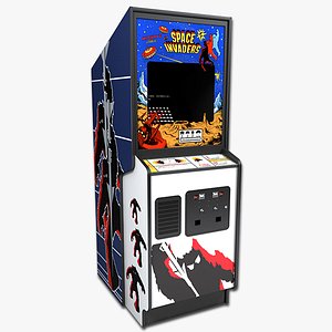 3ds max spade invaders arcade