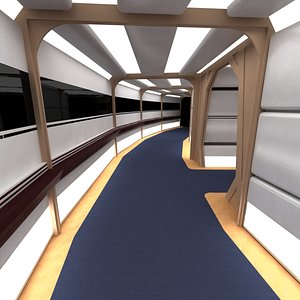 3d set corridors enterprise d model