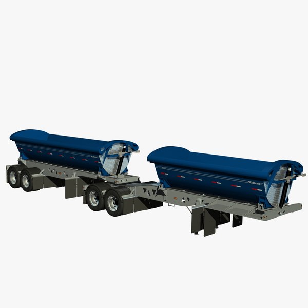 3d Model Trailers B-train Midland Tw2500