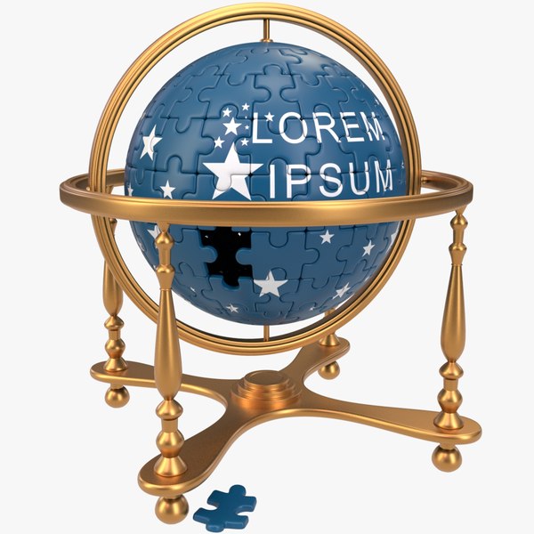 Globe X2 Puzzle 3D model