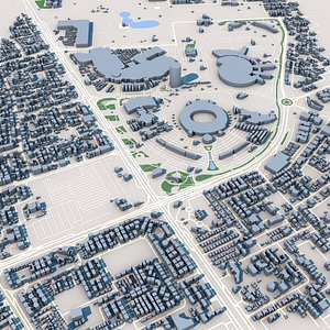 Aspire Tower Tornado Tower Doha Qatar 3D model