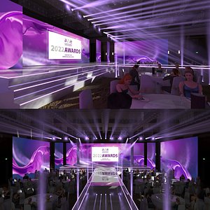 3D Stage truss meeting hall assembly hall conference Concert Hall model
