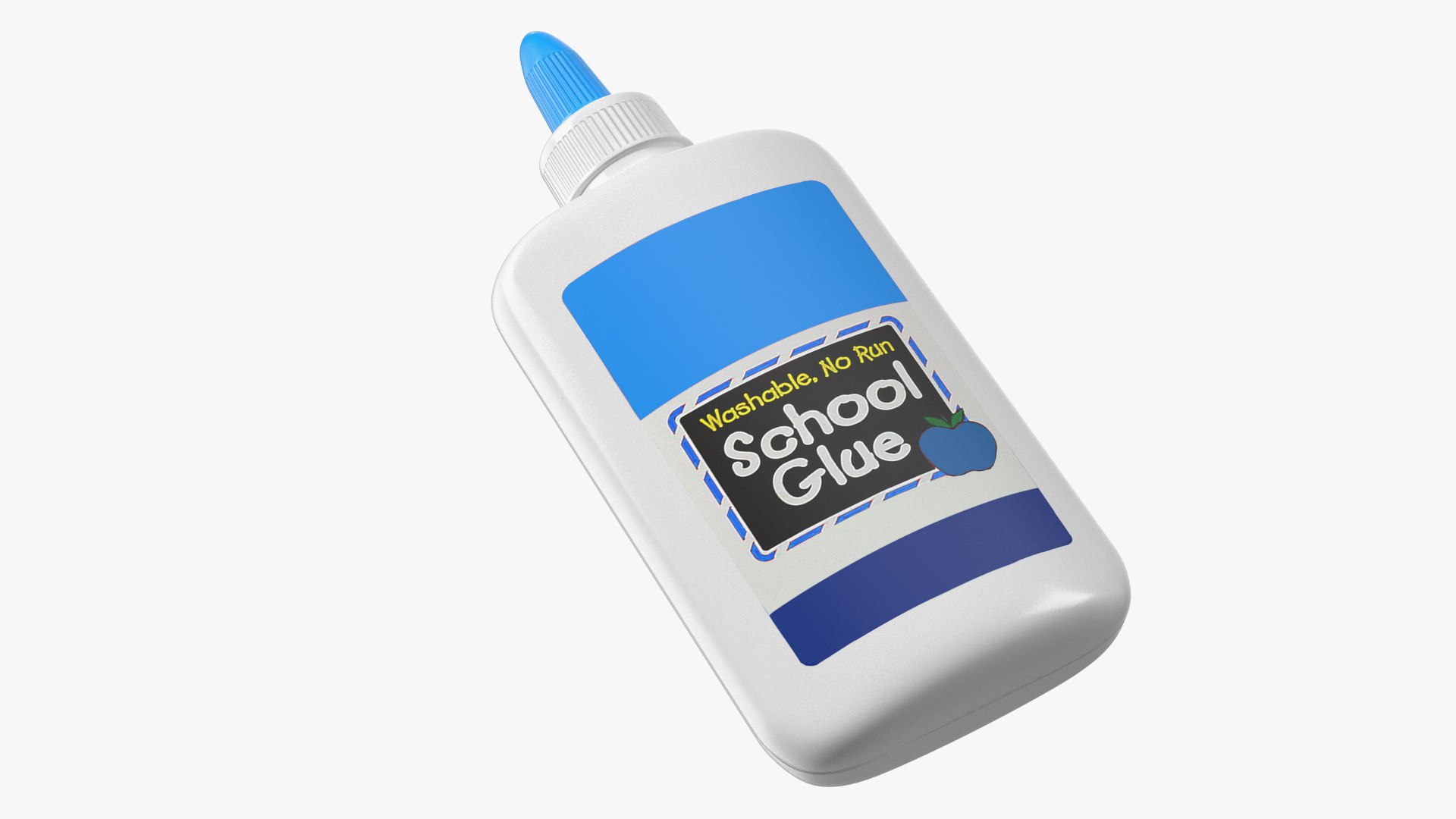 School Glue Bottle 200g 3D model preview