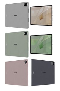 Huawei MatePad Air 12 2024 All Colors Low Poly 3D model