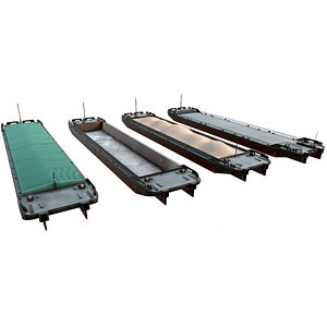 set of barge 85x16 Black Grey