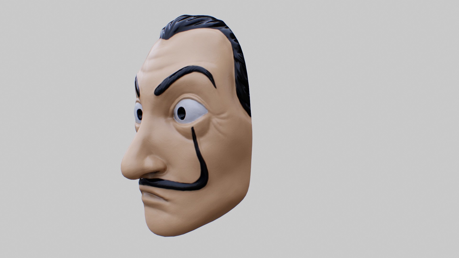 Salvador Dali Mask 3D Model - TurboSquid 1709223
