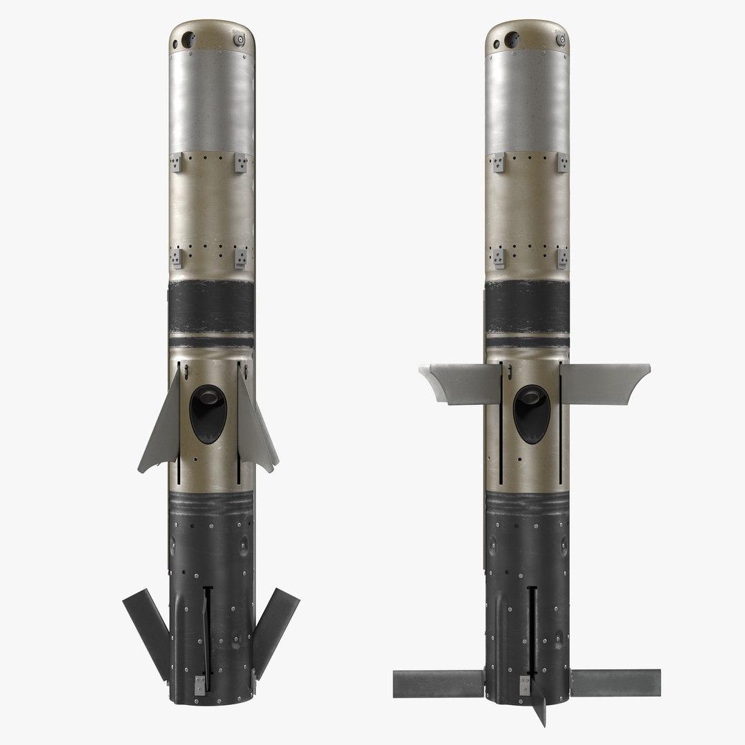 BGM 71F TOW Missile Rigged 3D Model 3D model preview