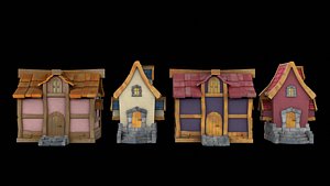 3D model Game House Set