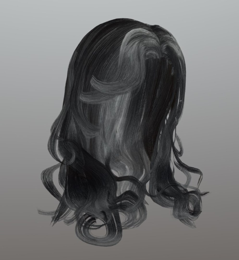 Female Hairstyle Hair 3D - TurboSquid 1417574