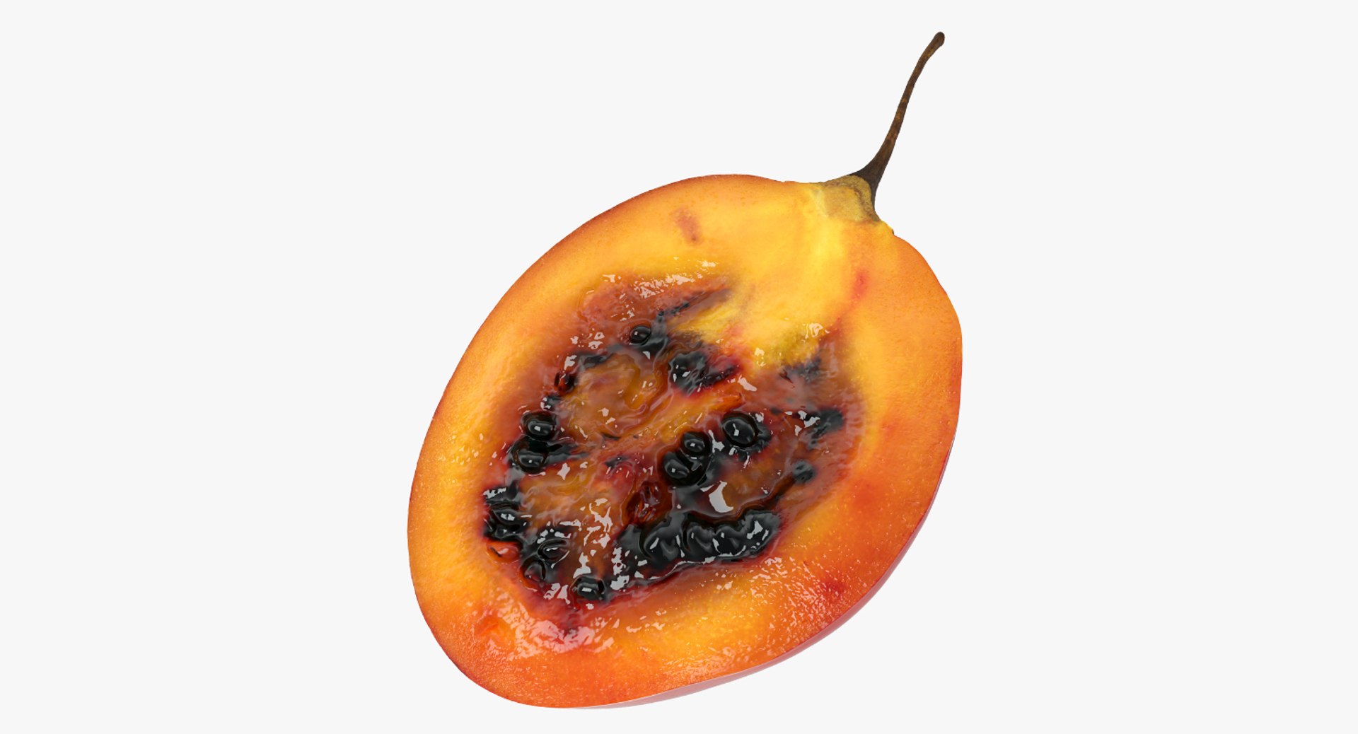 Tamarillo Half 3D Model 3D model preview