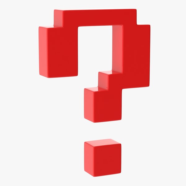 3D question mark model