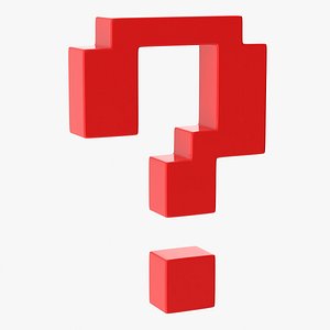 Question Mark Pixelated