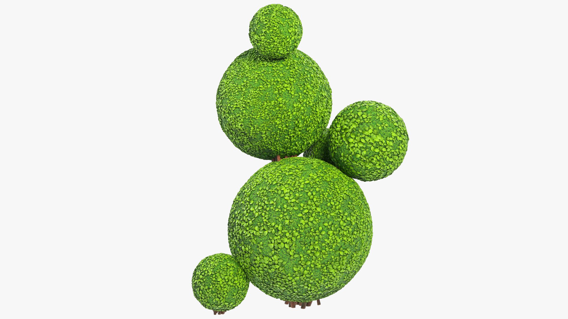 3D Model Stylized Sphere Bush V4 - TurboSquid 2092755
