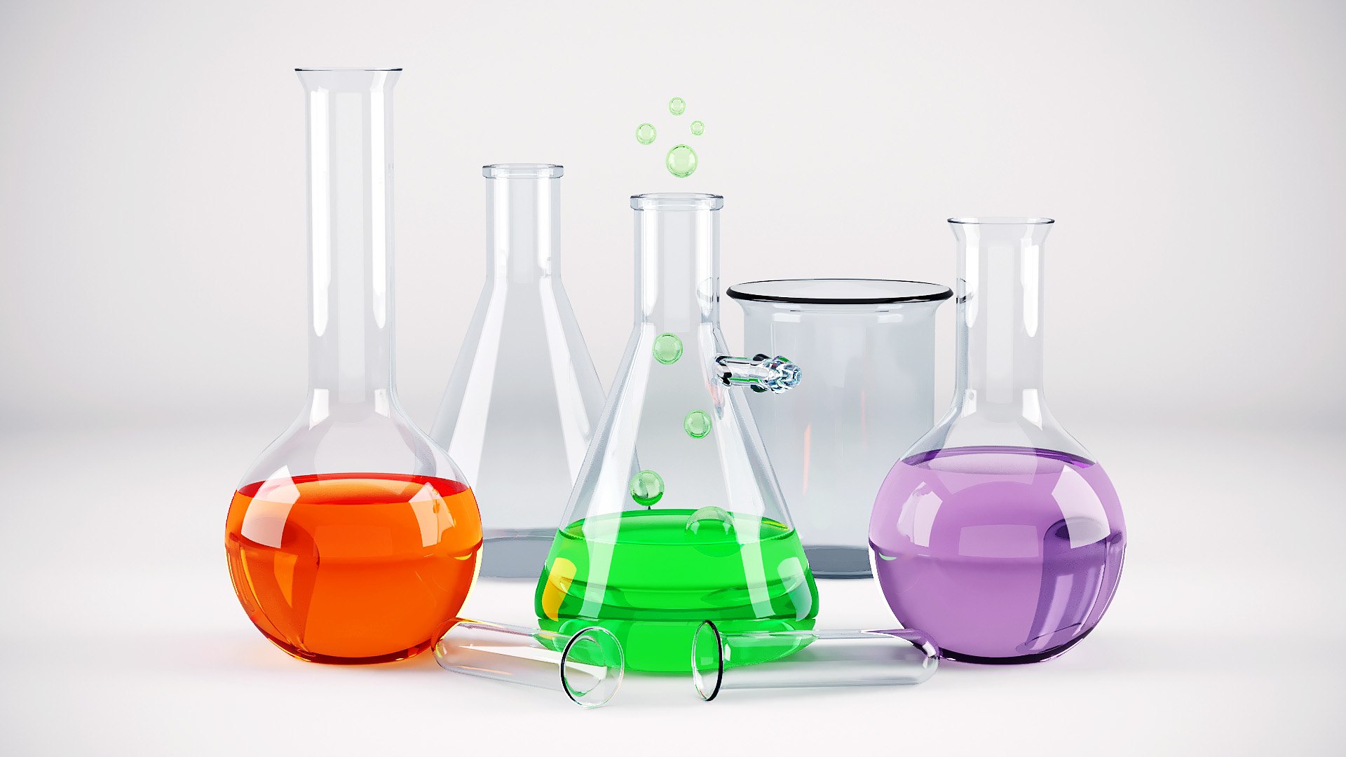 3D Chemical Flasks - TurboSquid 1472904