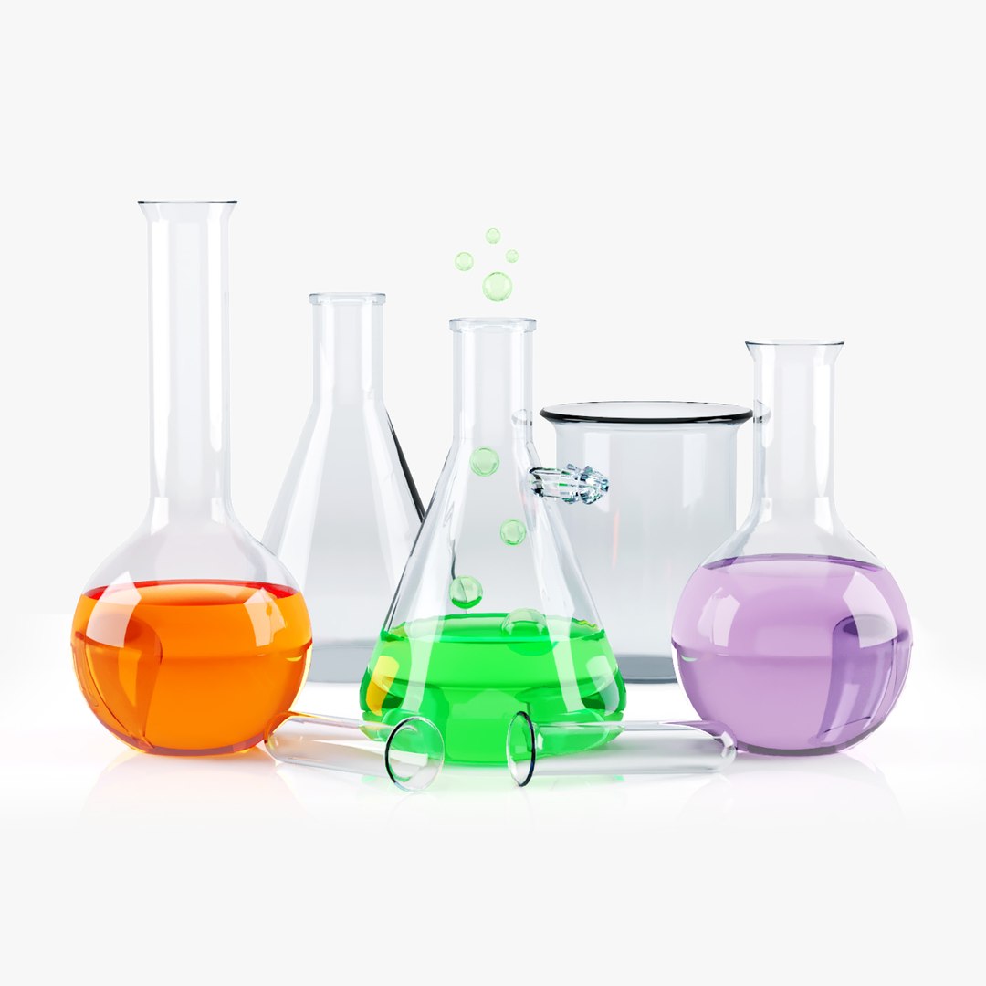 3D chemical flasks https://p.turbosquid.com/ts-thumb/YH/As1X5T/YTmv9Wor/chemicalflasks_rend_signature1_squared/jpg/1574114393/1920x1080/fit_q87/09b9861d0ca1d750007bf57ae07cea8710442c47/chemicalflasks_rend_signature1_squared.jpg