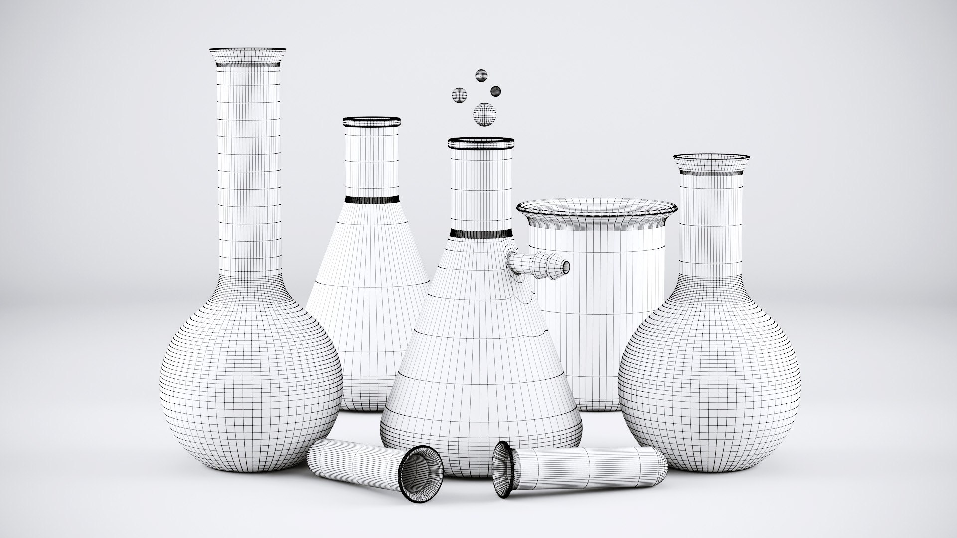3D chemical flasks https://p.turbosquid.com/ts-thumb/YH/As1X5T/c0dLlKX8/chemicalflasks_wire11/jpg/1574114394/1920x1080/fit_q87/01a387b367061d76dd7b74c47e87dd4d43e01b07/chemicalflasks_wire11.jpg