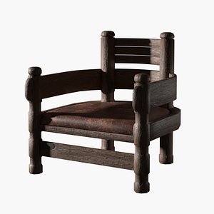 Medieval Chair 3D model
