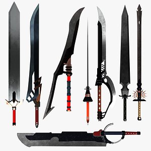 3D model games sword