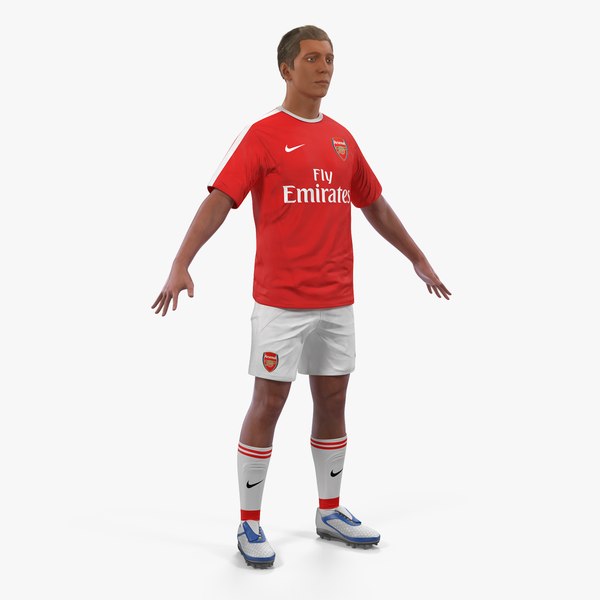 soccer football player arsenal 3D