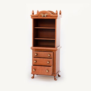 stylized cartoon dresser 3D model