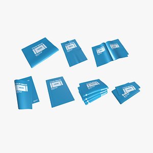 07 Newspaper A Collection - Blank Mock Up Basic Template 3D model