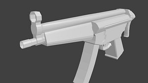 3d model mp5 gun