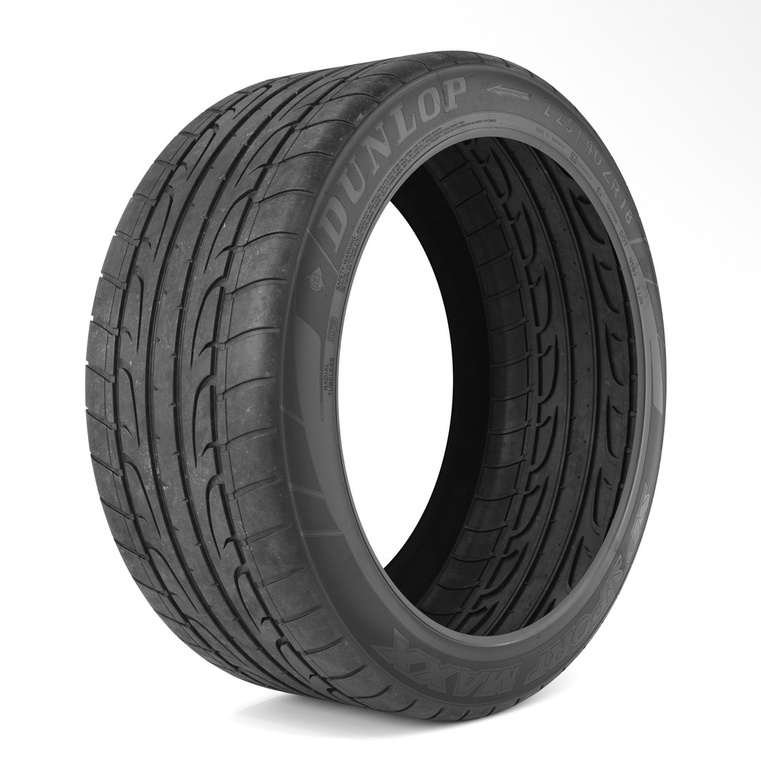 3D Model Dunlop Sport Maxx Tire Max 2020 Vray - TurboSquid 2082047