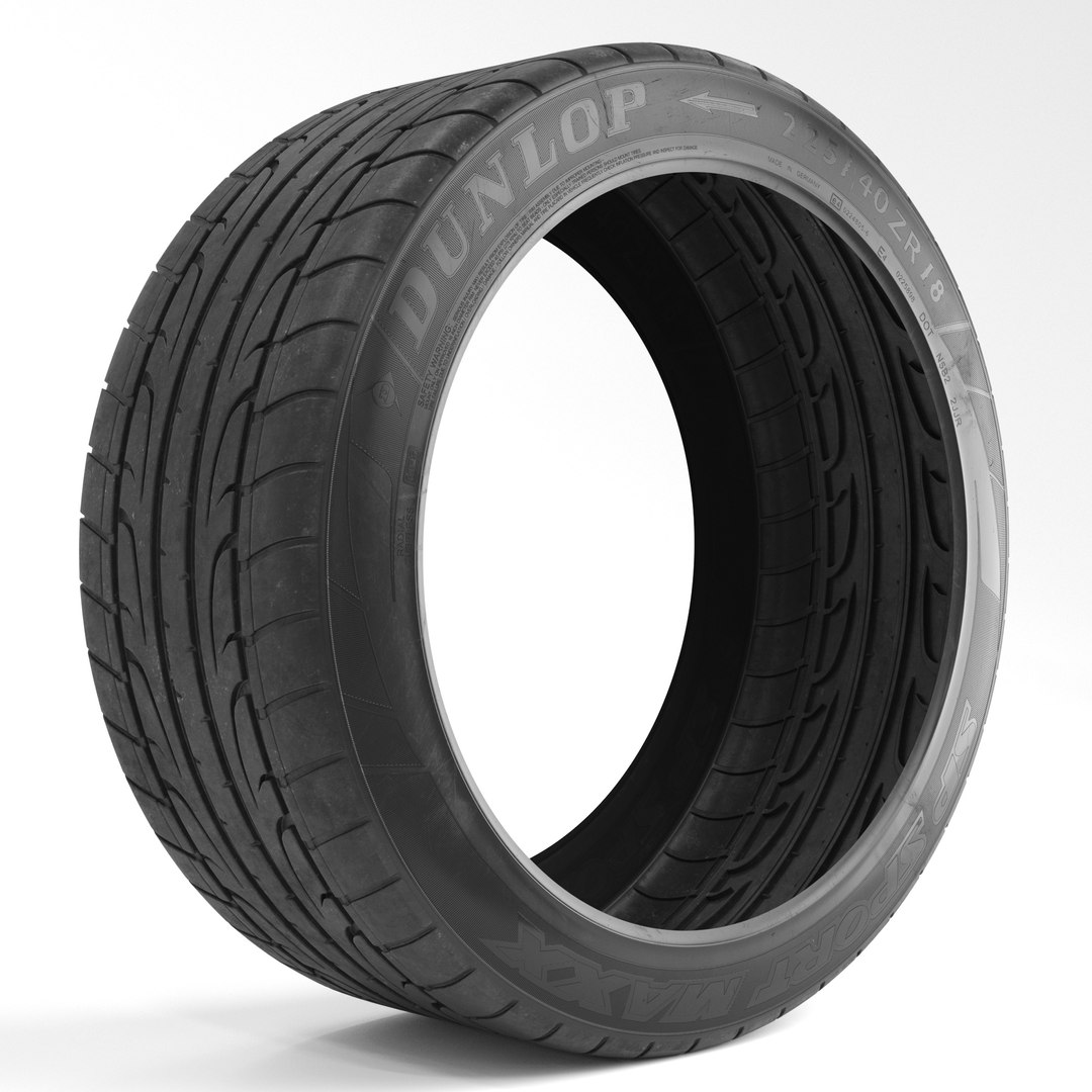 3D Model Dunlop Sport Maxx Tire Max 2020 Vray TurboSquid 2082047