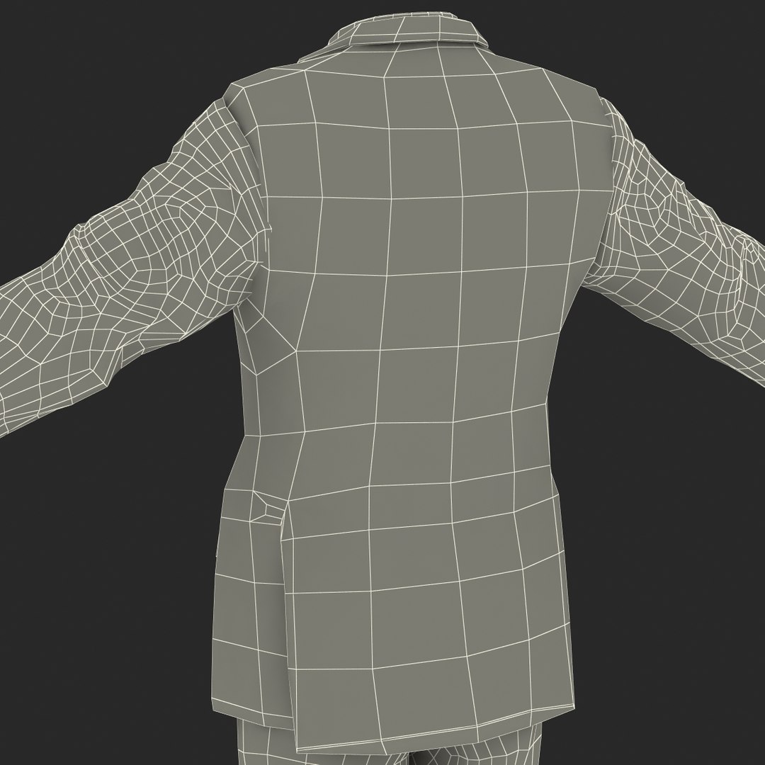 men suit 7 3d model