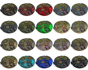 3D watch mechanism pbr