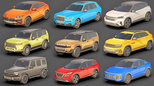 City Low Poly Cars Pack