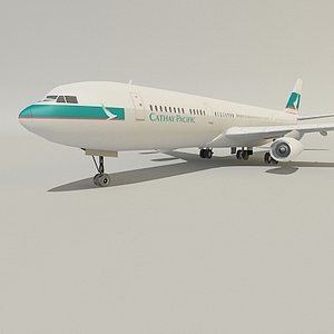 airbus cathay pacific 3d model