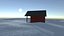 Cabin in the snow
