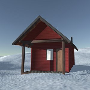 Cabin in the snow