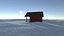 Cabin in the snow