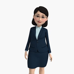 Business woman 3D model