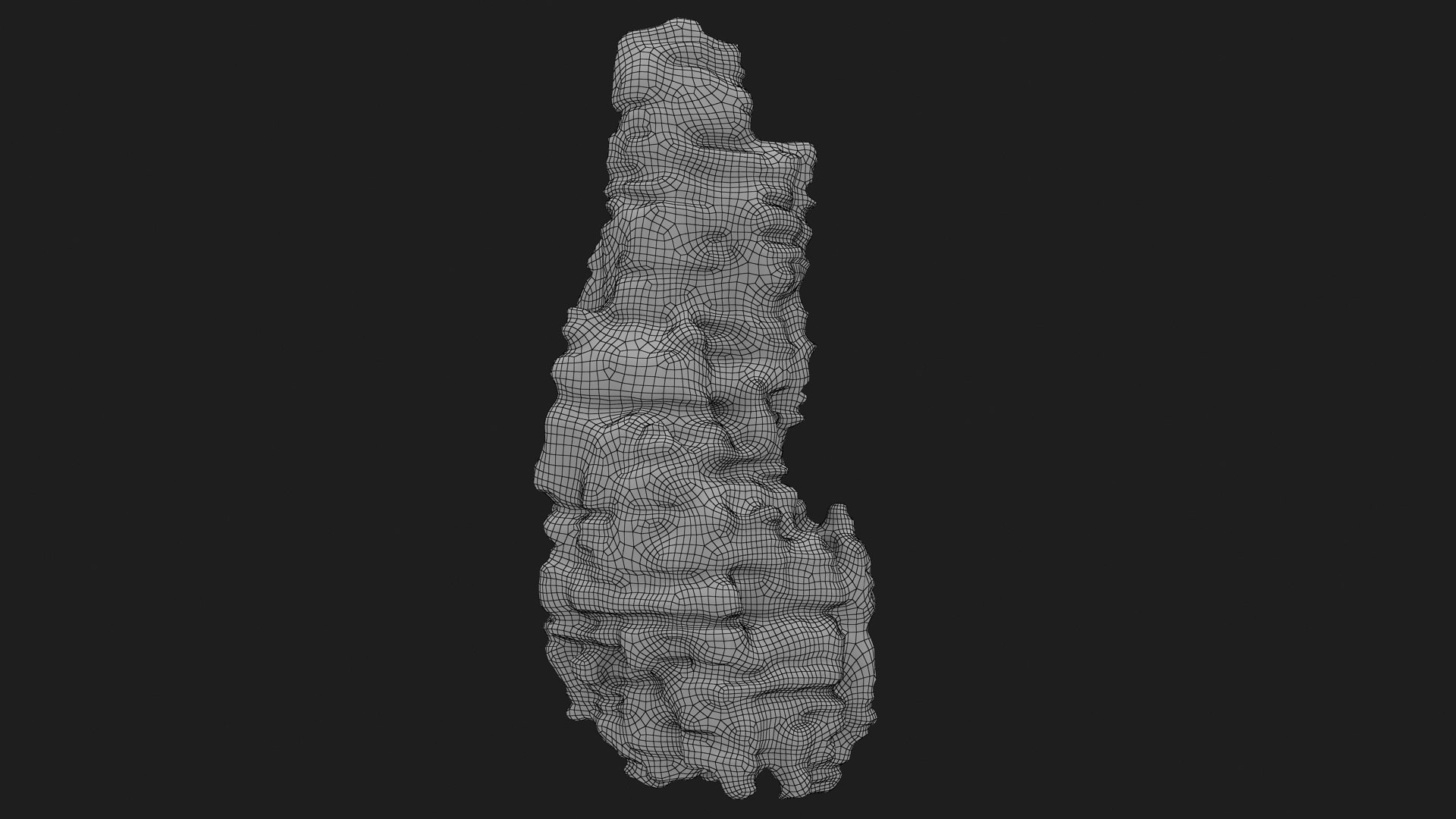 3D Rock Cliff Shape 1 - TurboSquid 2153861